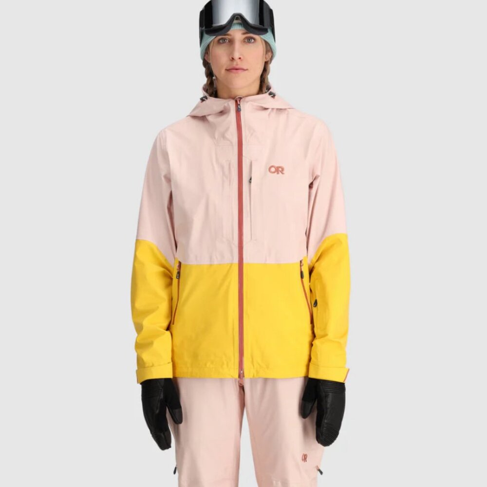 NEW! Never worn, Outdoor Research, Women's Carbide jacket, M, Sienna/Saffron